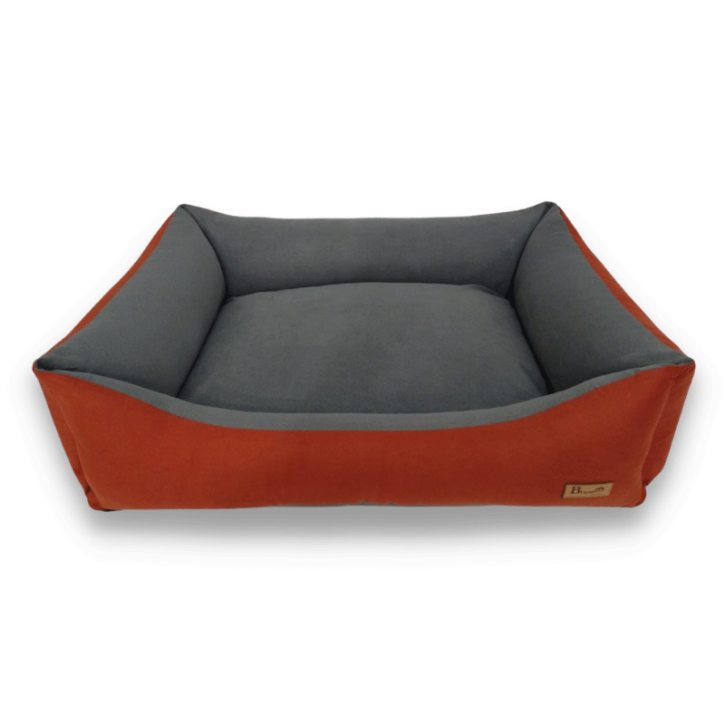Cama para Perro Marrón Interior Gris