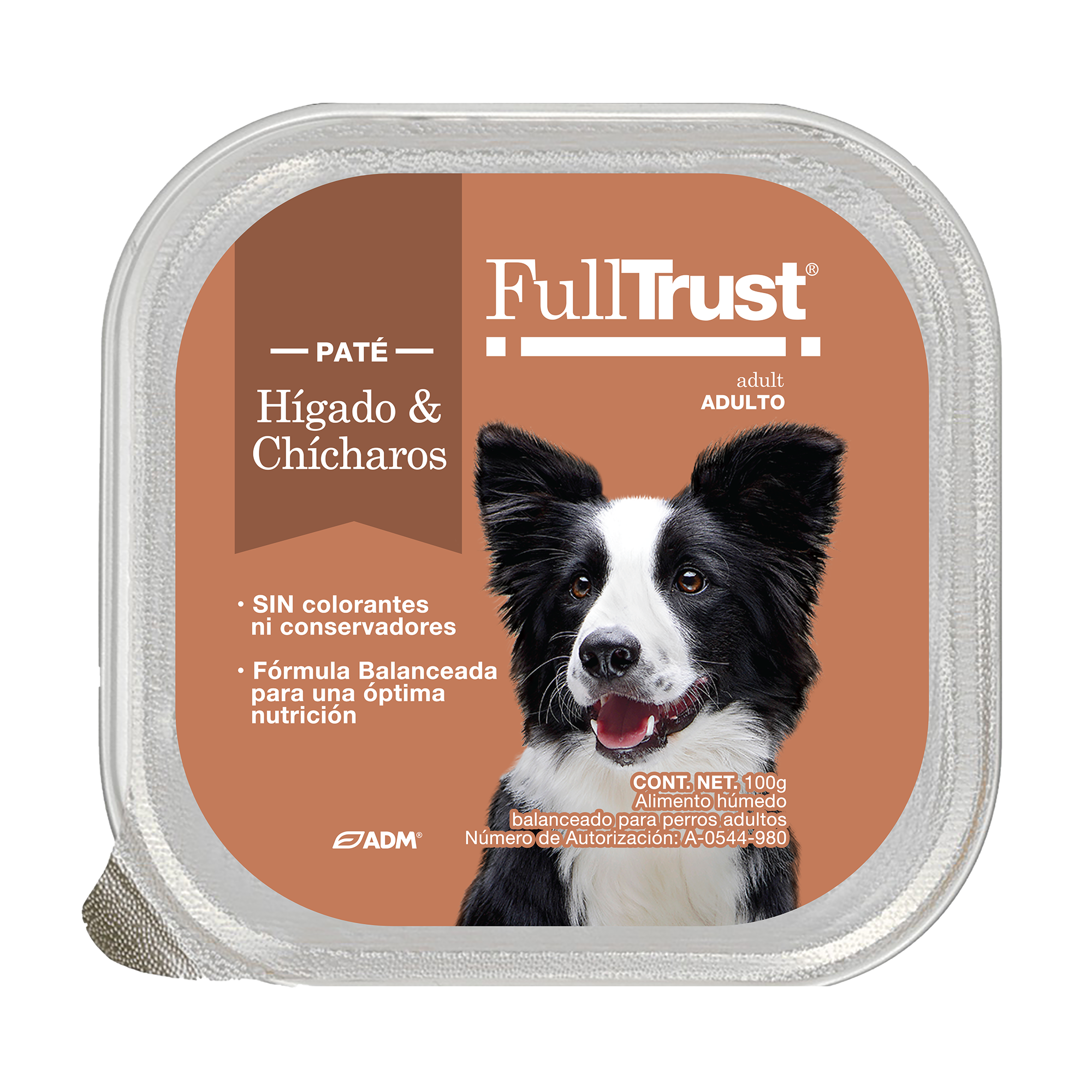 Alimento Humedo para Perro Full Trust Sabor higado y Chicharos