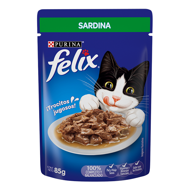 Felix Comida Para Gato Sabor Sardina 85 g