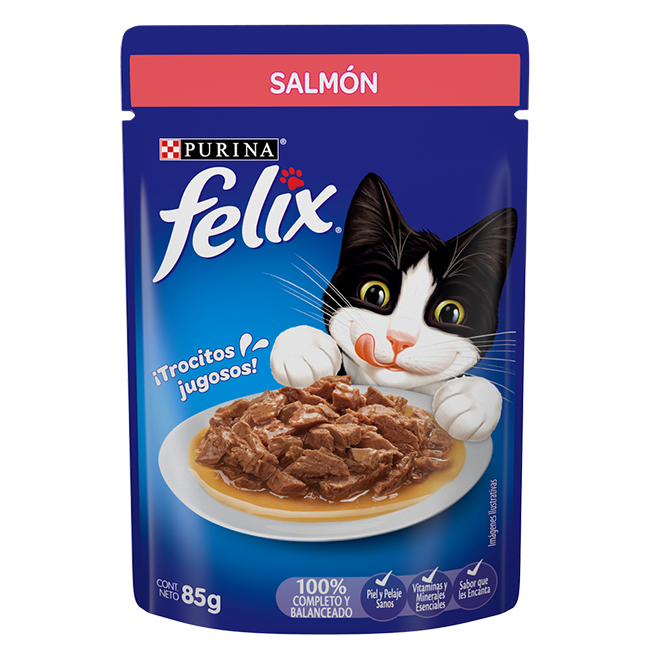 Gato Felix Comida Sabor Salmón 85 g