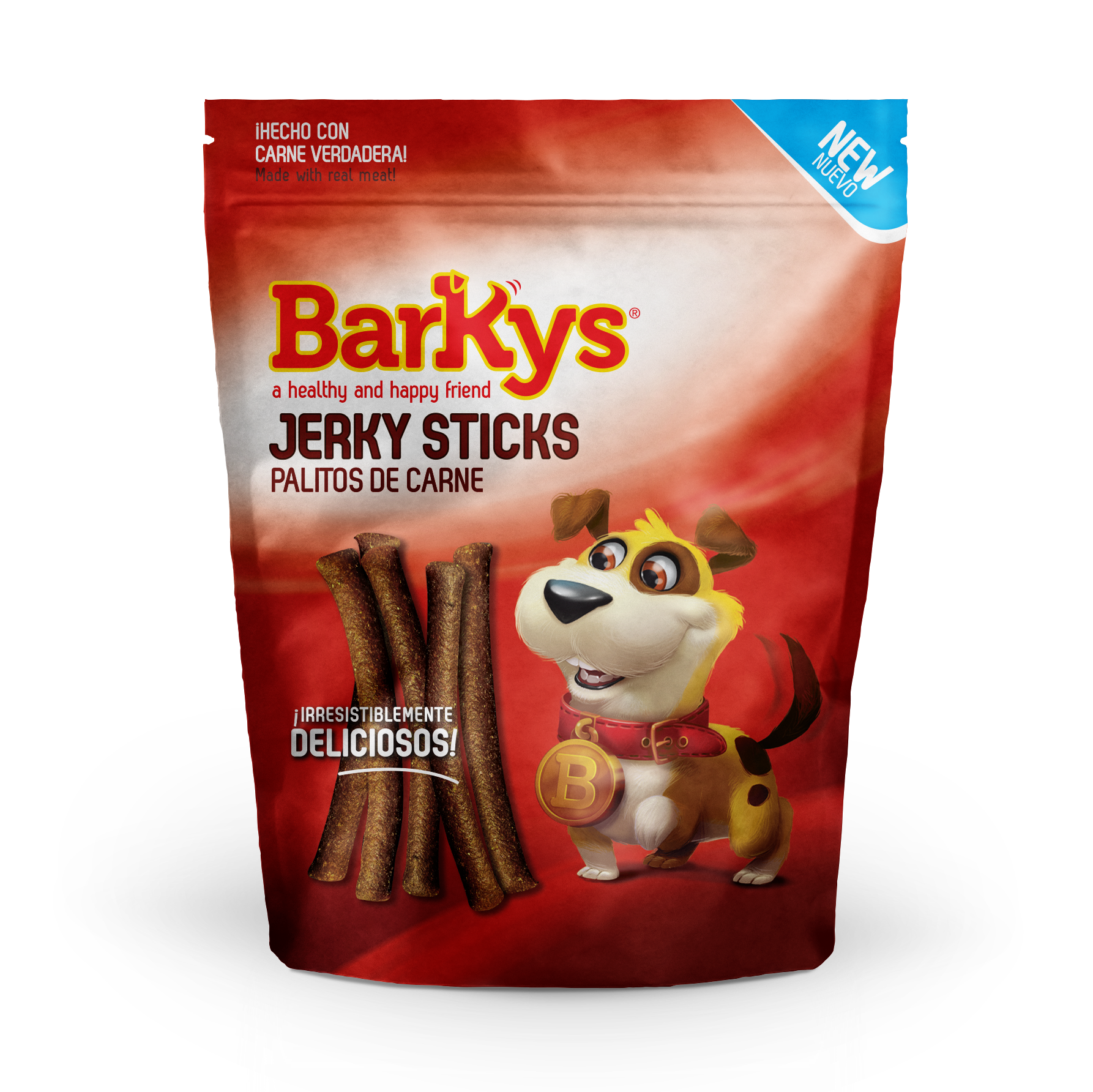 Barkys Palitos De Carnaza Carne 1 Kg - Premios Jerky Sticks, Premios, Barkys, Mister Mascotas