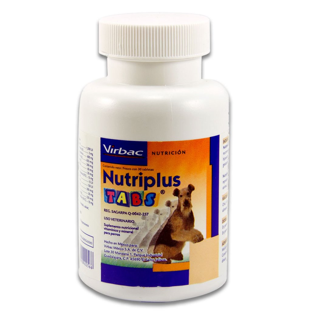 virbac nutriplus tabs vitaminas paraperro