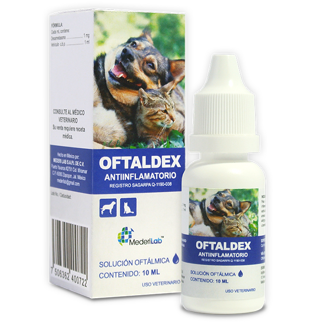 Oftaldex Corticoesteroide Solución Oftálmica 10 Ml - MederiLab