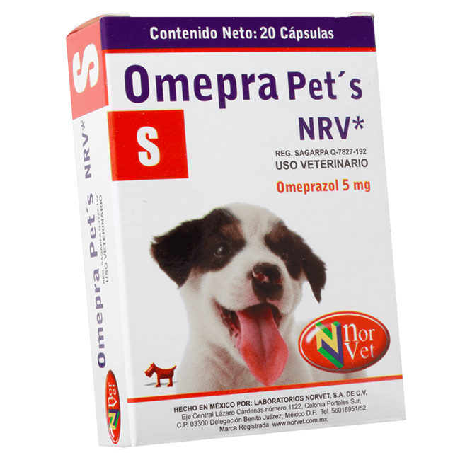 Omepra Pets 5 mg. 20 Capsulas - Norvet