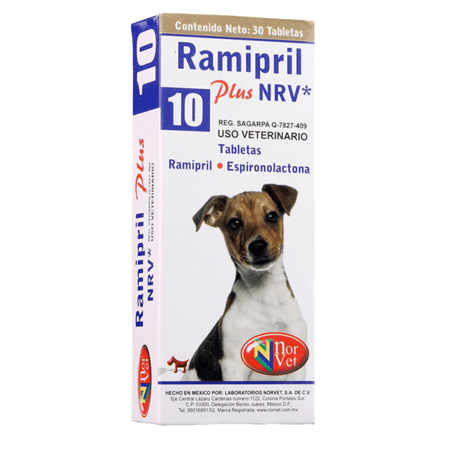 Ramipril Plus 10, 30 Tabletas - Norvet