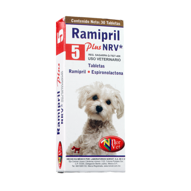 Ramipril Plus 5, 30 Tabletas - Norvet