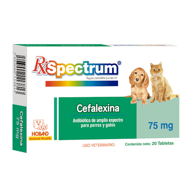 Spectrum Cefalexina 20 Tabletas - Holland