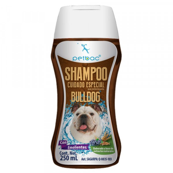 Shampoo para BullDog Petbac Cuidado Especial -  250 Ml, Estética, Petbac, Mister Mascotas