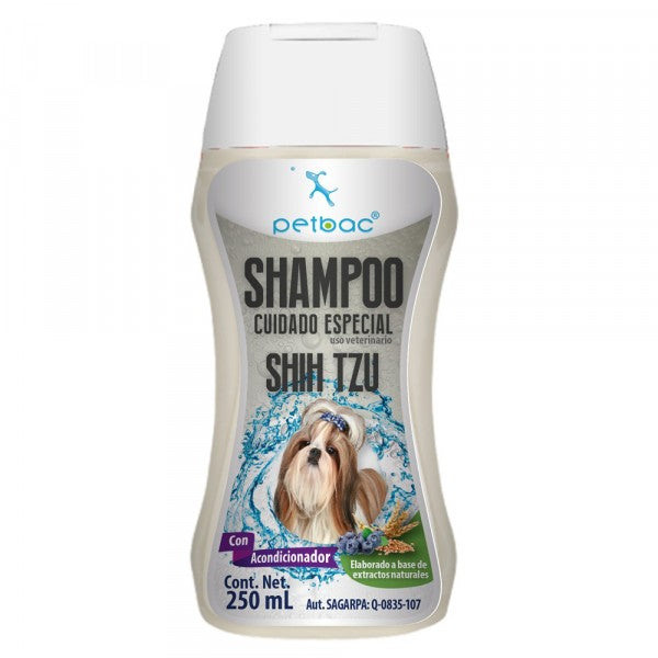 Shampoo para Shih Tzu Petbac Cuidado Especialv - 250 Ml, Estética, Petbac, Mister Mascotas