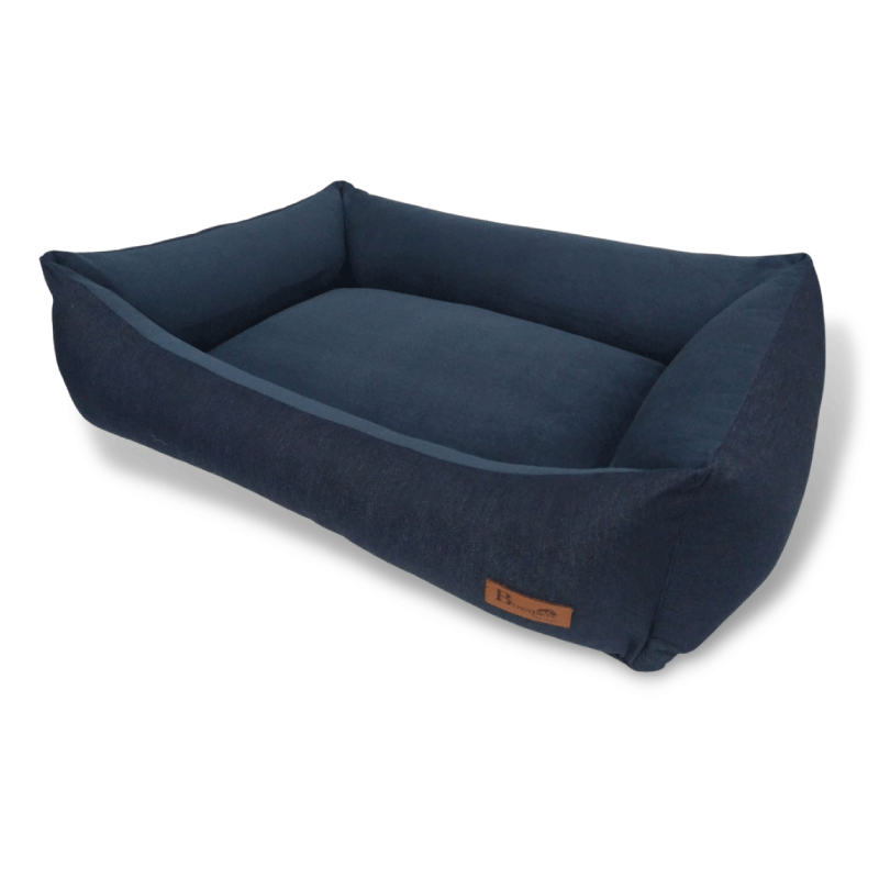 camas para perros azul marino