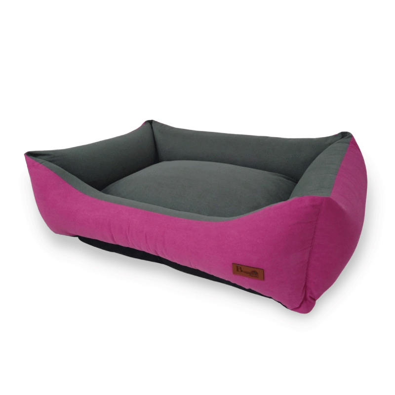 cama para perro fucsia