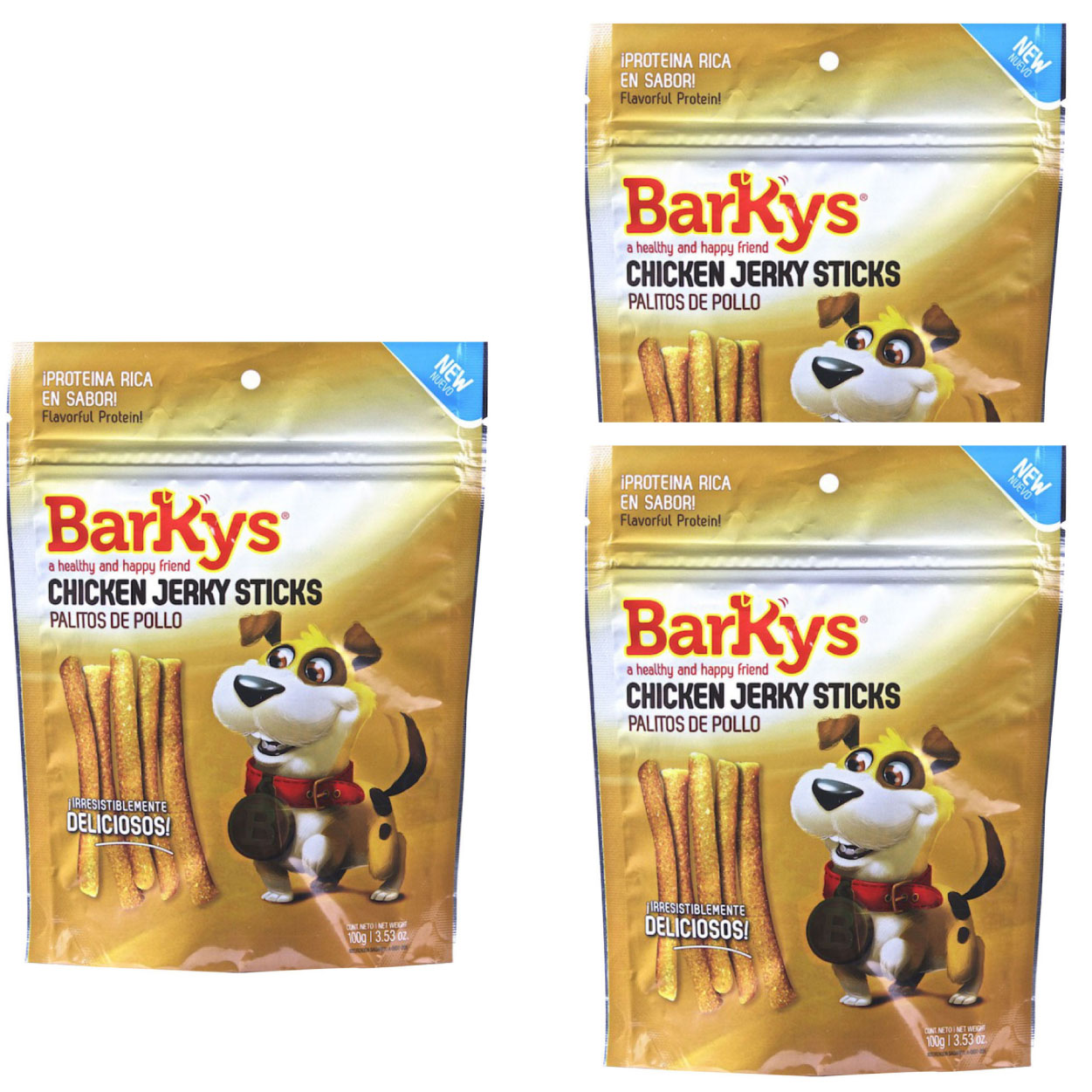 Barkys Palitos De Pollo Chicken Sticks 3 Pzas 100 Gr - Premios, Premios, Barkys, Mister Mascotas