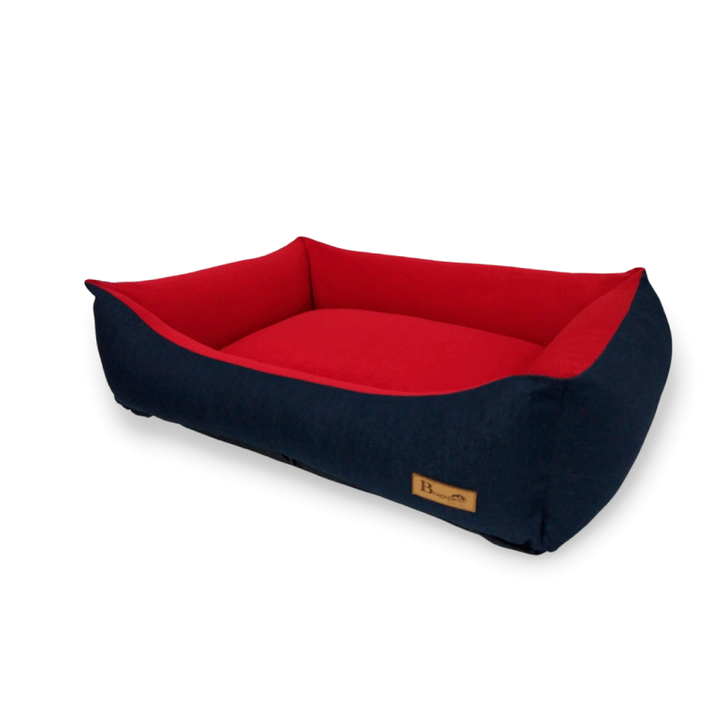 cama para perro roja