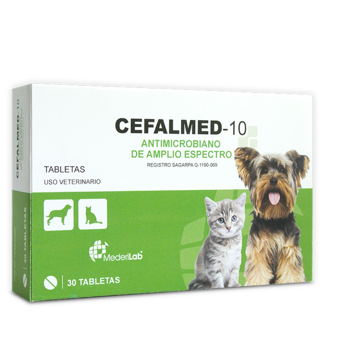 cefalmed 10 antimicrobiano mederilab gato perro