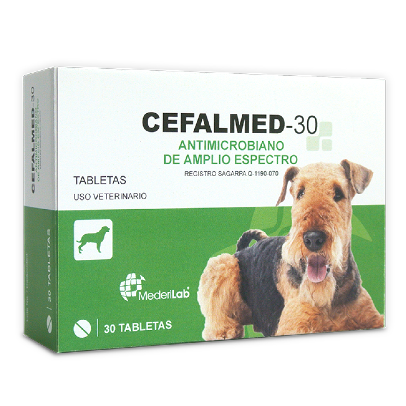 cefalmed 30 antimicrobiano de amplio espectro mederilab tabletas 30 