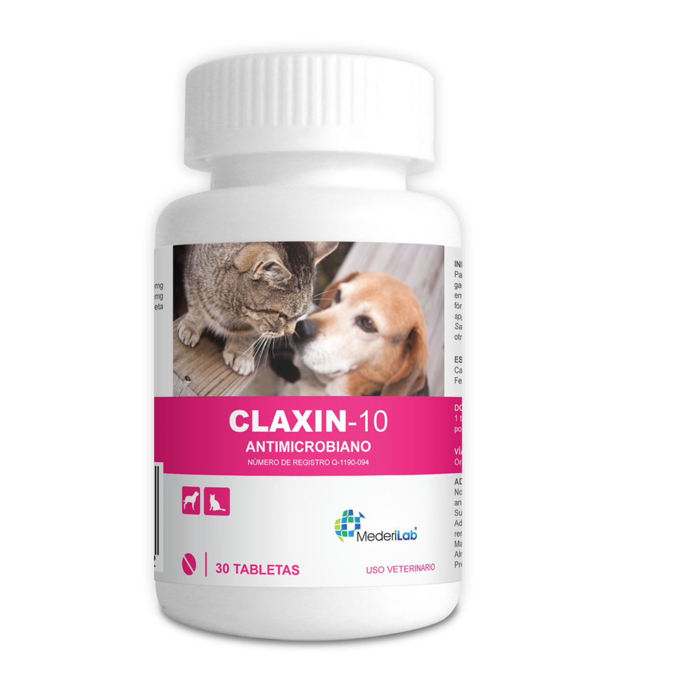 claxin 10 para que sirve 30 tabletas mederilab