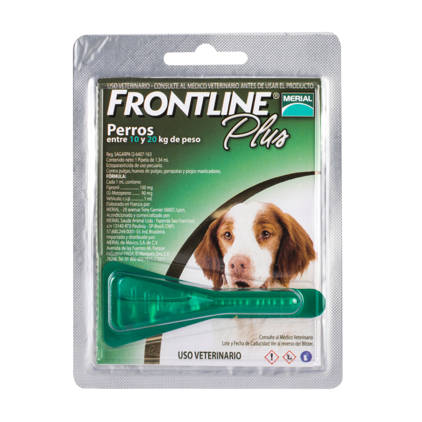 frontline plus 10 20 merial pulgas garrapatas