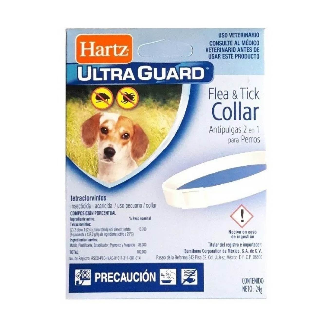 Collar Antipulgas 2 en 1 para Perro Adulto  - Hartz Ultra Guard, Salud, Hartz, Mister Mascotas