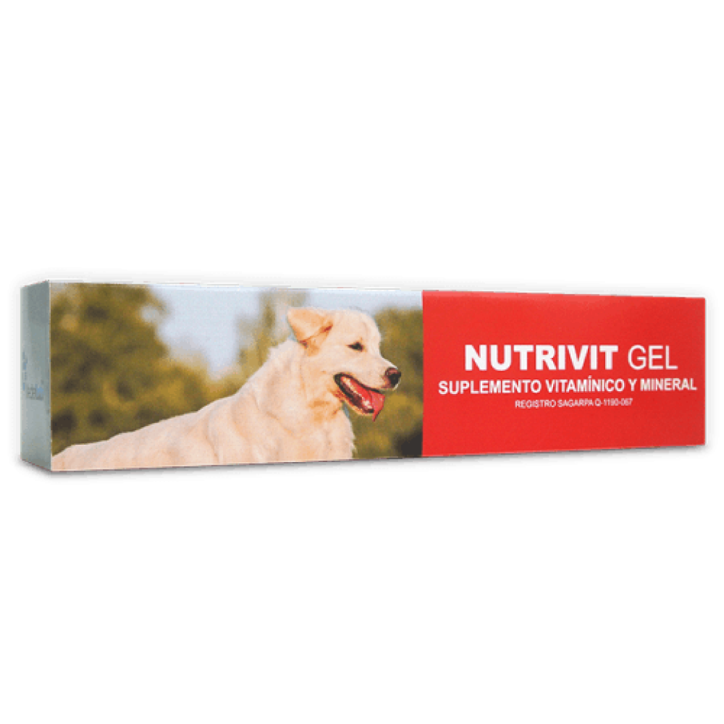 nutrivit gel suplemento vitaminico para perro gel mederilab 120 gramos