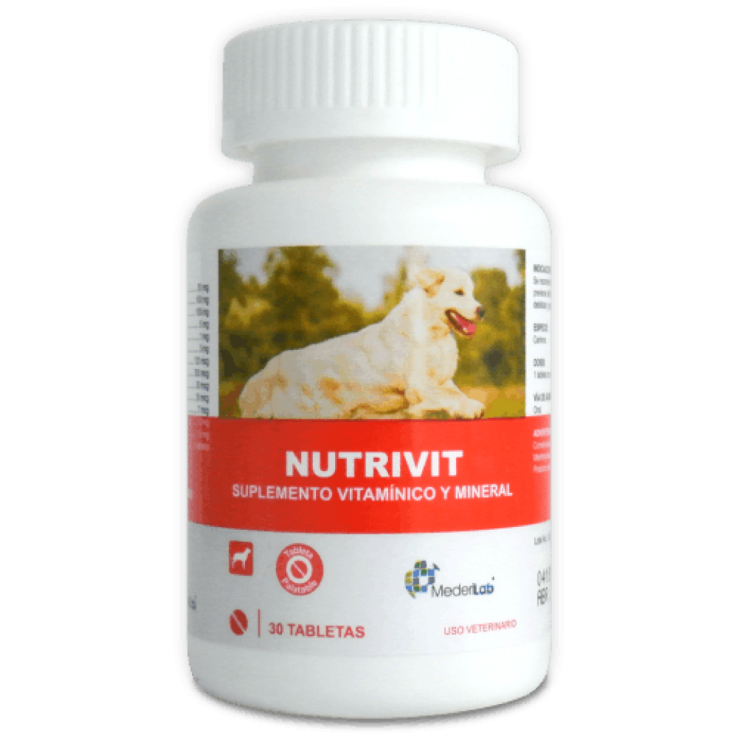nutrivit vitaminas mederilab 30 tabletas