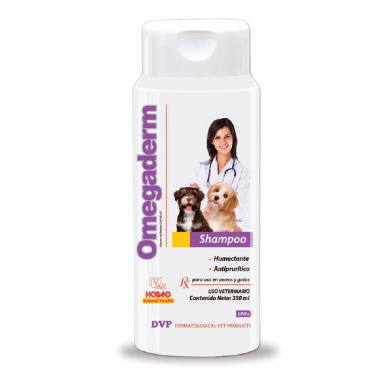 Shampoo Para Perros Y Gatos Omegaderm De 350 ML, Salud, Holland, Mister Mascotas