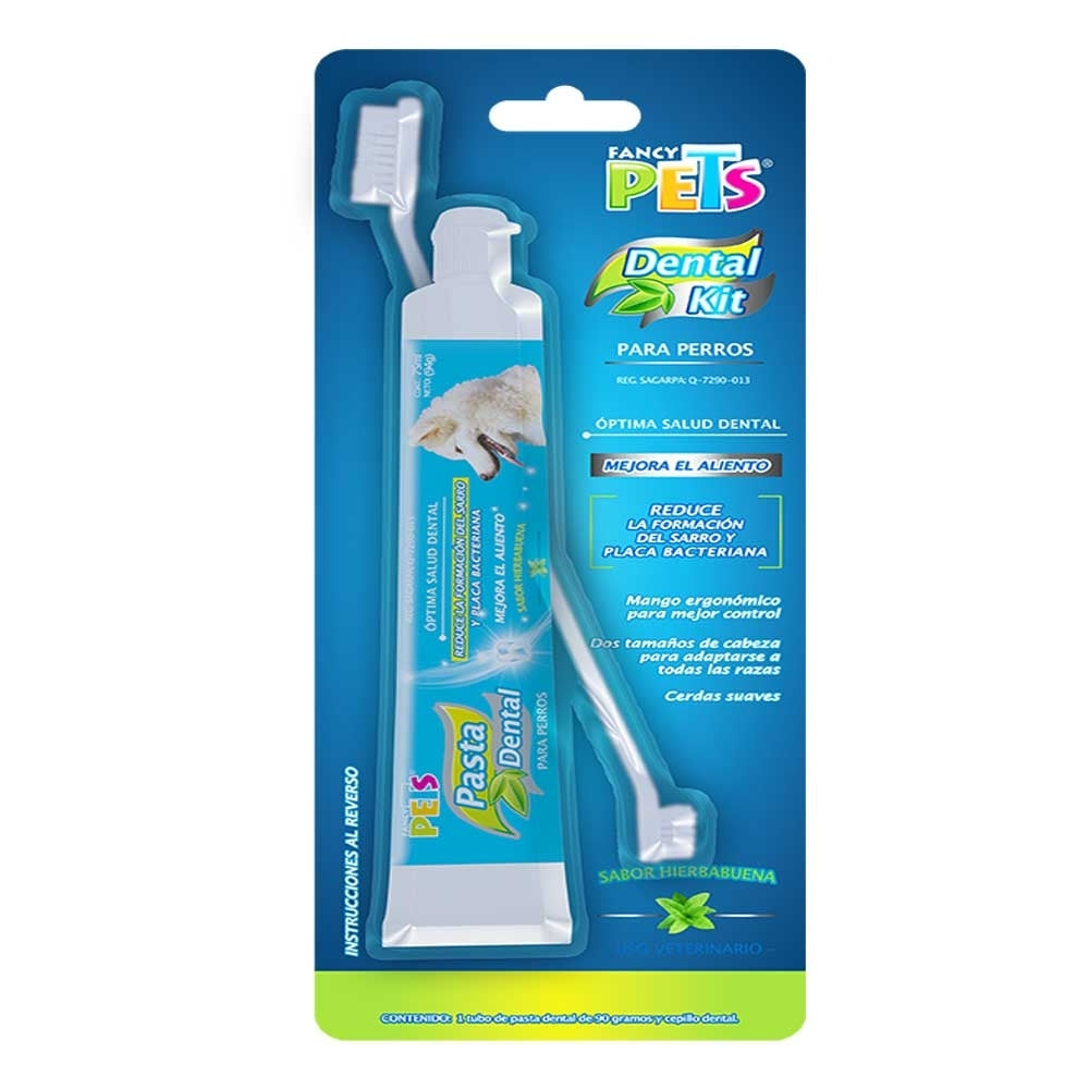 Kit Dental Pasta Y Cepillo Fancy Pets Para Perro, Salud, Fancy Pets, Mister Mascotas