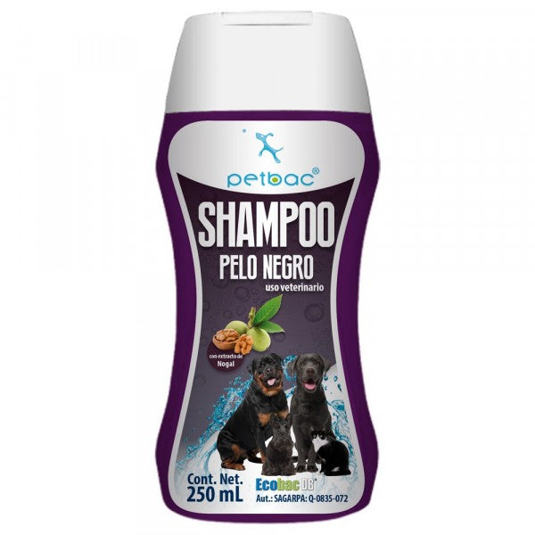 Shampoo para Pelo Negro Petbac Cuidado Especial - 250 Ml, Estética, Petbac, Mister Mascotas