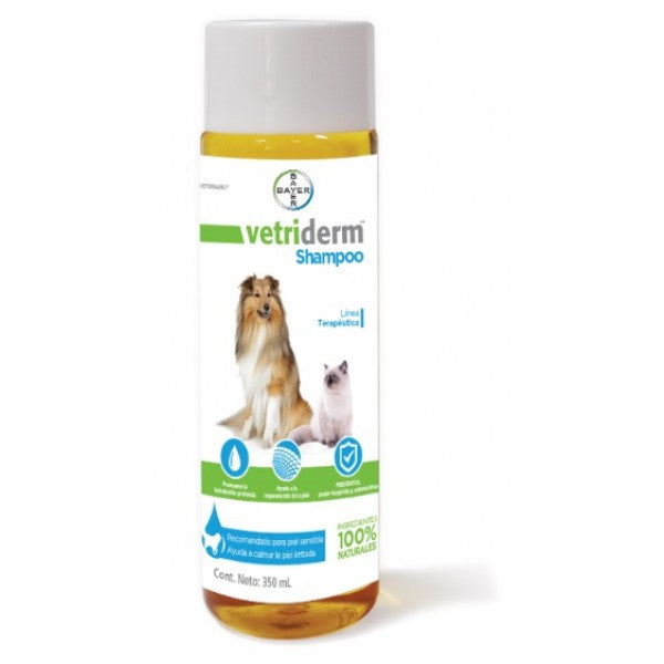 Shampoo Dermatologico Vetriderm Bayer 350 Ml, Salud, Bayer, Mister Mascotas